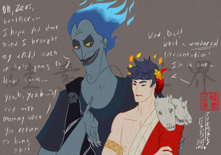 Hades in Disney style Hades in Disney style